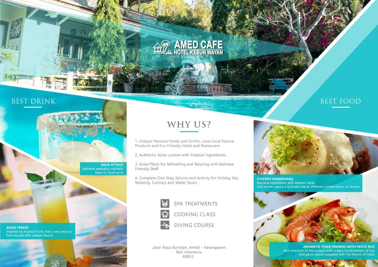 Amed Cafe & Hotel Kebun Wayan Exteriör bild